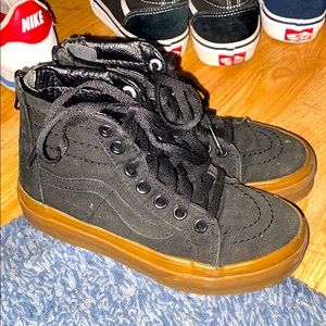 Boys high top black vans